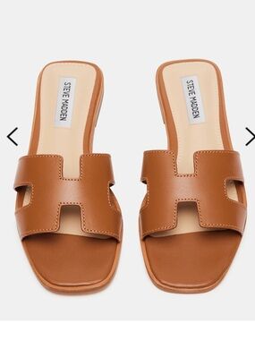 Steve Madden Hadyn Sandals - Cognac size 10